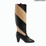 Gucci Zumi diagonal stripe knee boot