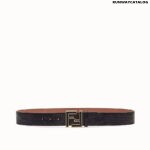 Fendi Black caiman belt