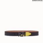 Fendi Black leather belt