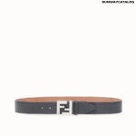 Fendi Grey leather belt