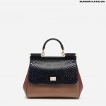 Dolce & Gabbana Medium Sicily Bag in Mixed Materials