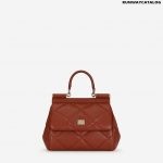 Dolce & Gabbana Small Sicily Bag in Aria Matelassé Calfskin