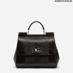 Dolce & Gabbana Sicily handbag Crystal DG Logo Patch