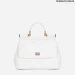 Dolce & Gabbana Medium Sicily Bag in Aria Matelassé Calfskin