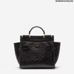 Dolce & Gabbana Small ostrich leather Sicily soft bag