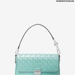 Michael Kors Bradshaw Small Woven Leather Shoulder Bag