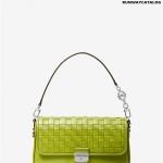 Michael Kors Bradshaw Small Woven Leather Shoulder Bag