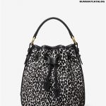 Michael Kors Monogramme Small Leopard Print Bucket Bag