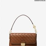 Michael Kors Bradshaw Small Woven Leather Shoulder Bag