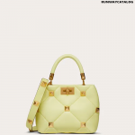 Valentino Small Roman Stud The Handle Bag in Nappa