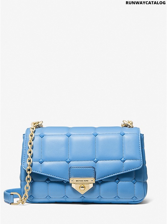 Michael Kors SoHo Large Studded Quilted Leather Shoulder Bag - Runway  Catalog