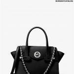 Michael Kors Carmen Small Saffiano Leather Belted Satchel