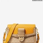 Michael Kors Jessie Medium Two-Tone Logo Shoulder Bag