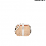 Prada Wicker and leather shoulder bag