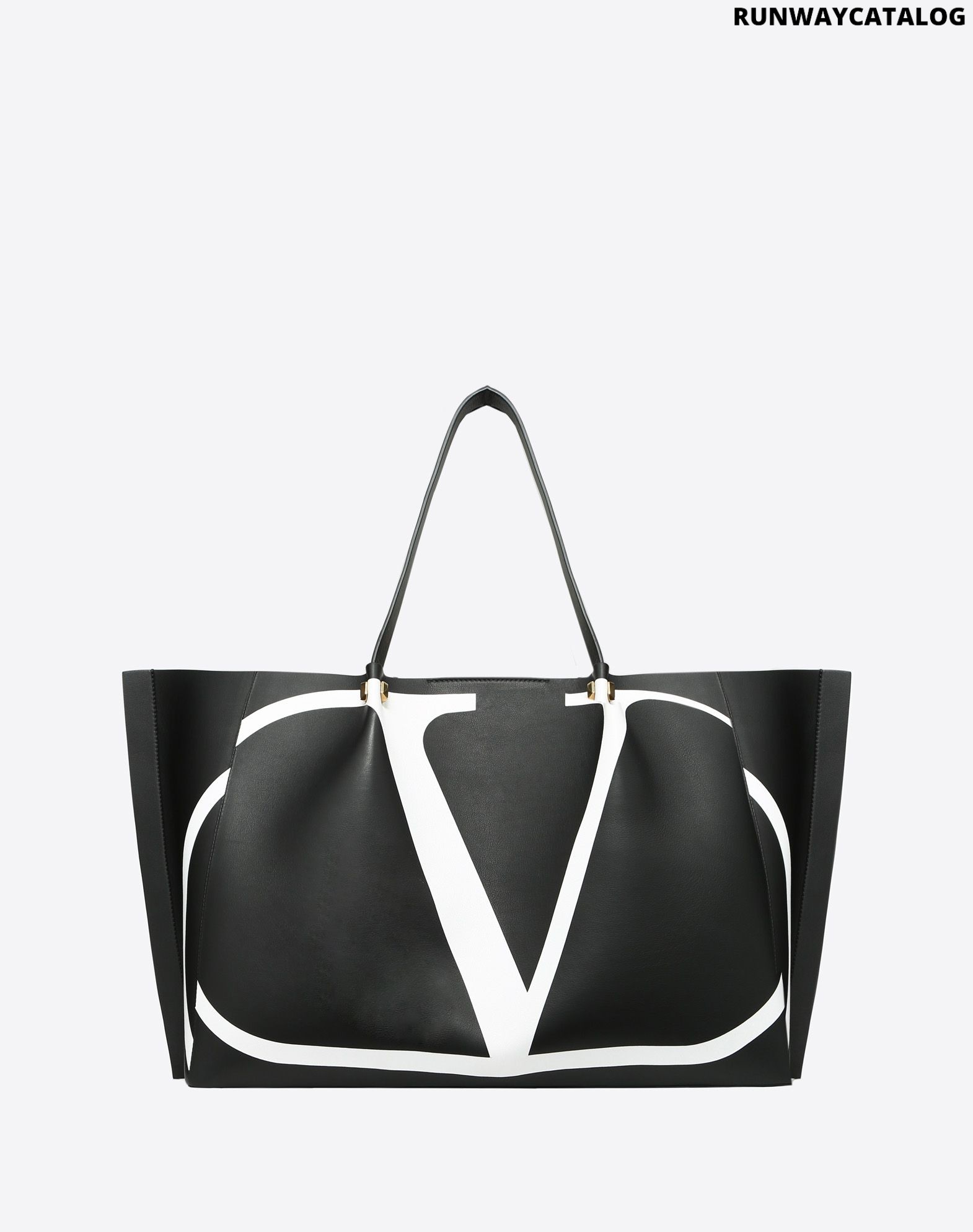 valentino large v logo tote