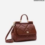 Dolce & Gabbana Medium Sicily Bag in Aria Matelassé Calfskin