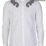 Versace Men Shirts Versace Collection White Baroque Shirt