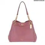 Coach Turnlock Edie Leather Shoulder Bag