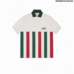 Gucci Web striped oversize polo