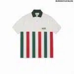 Gucci Web striped oversize polo