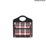 Burberry Mini Tartan Nylon and Leather Pocket Bag