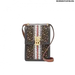 Burberry Monogram Stripe E-canvas Robin Bag