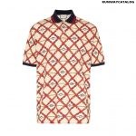 Gucci belt logo print polo t shirt