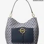 Michael Kors Amy Large Logo Jacquard Shoulder Bag