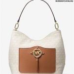 Michael Kors Amy Large Logo Jacquard Shoulder Bag