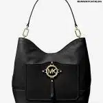 Michael Kors Amy Large Pebbled Leather Shoulder Bag