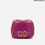 DOLCE & GABBANA SMALL DG AMORE BAG IN CALFSKIN