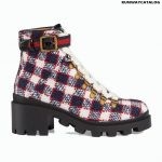 Gucci Check tweed ankle boot