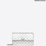 Valentino Metallic Rockstud Spike crossbody clutch