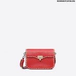 Valentino Medium Rockstud Grainy Calfskin Crossbody Bag