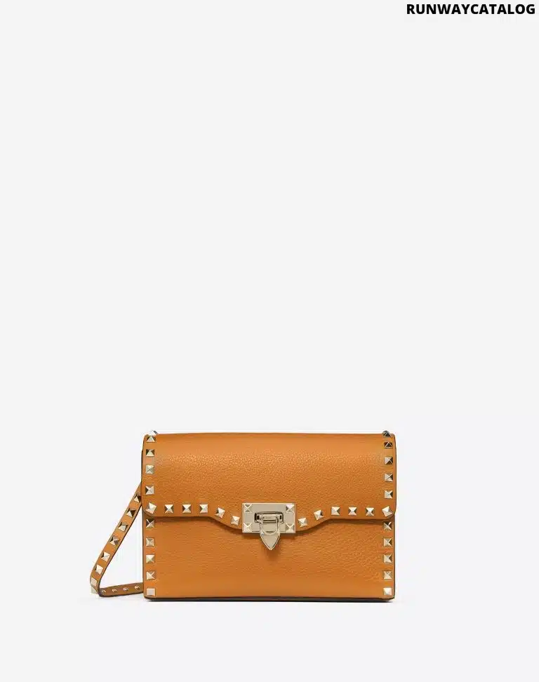 Valentino small Rockstud Grainy Leather Crossbody Bag