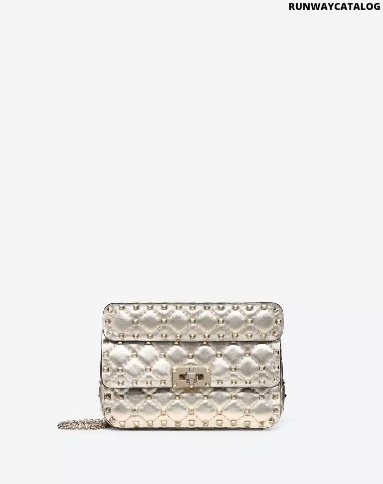 Valentino Small Rockstud Spike Metallic Bag