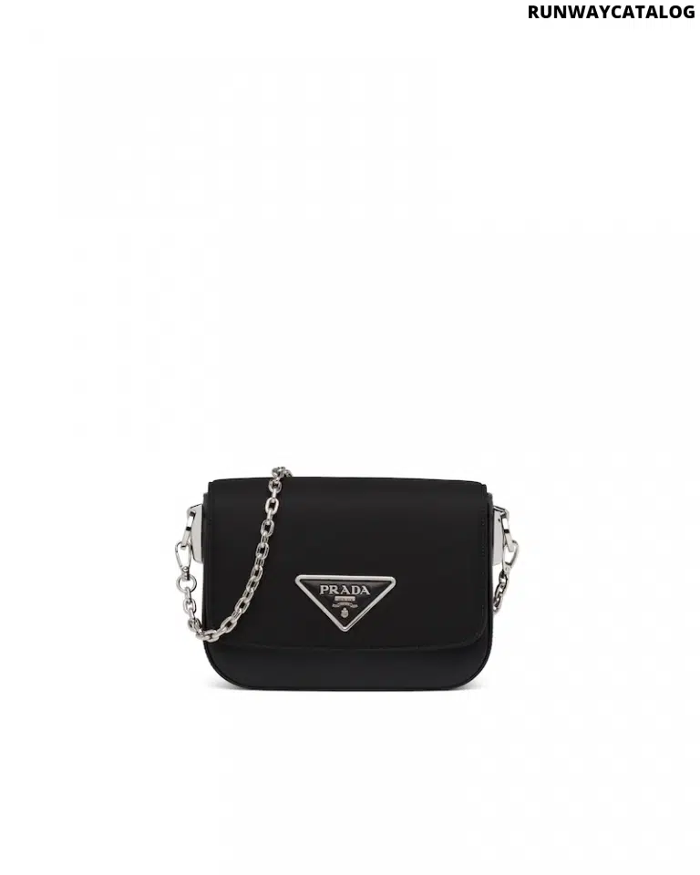 Prada Nylon and Leather Identity Shoulder Bag