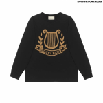 Gucci Oversize T-shirt with lyre pach