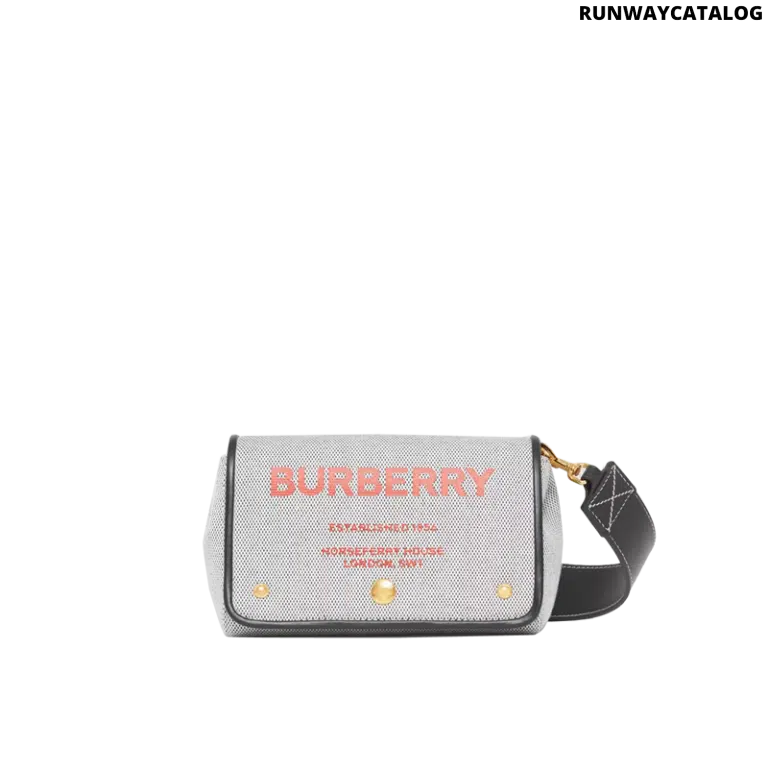 Burberry Small Horseferry Print Cotton Canvas Crossbody Bag