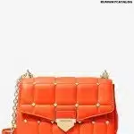 Michael Kors SoHo Large Studded Quilted Leather Shoulder Bag