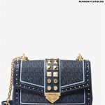 Michael Kors SoHo Large Studded Logo Shoulder Bag