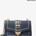 Michael Kors SoHo Large Studded Logo Shoulder Bag