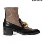 Gucci Horsebit chain boot with lizard