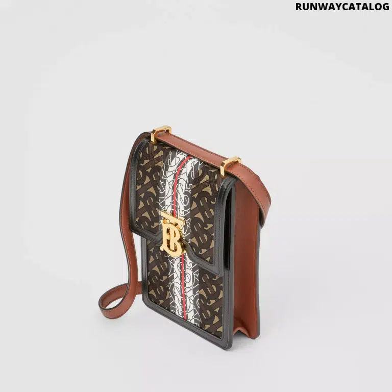 Burberry Monogram Stripe E-canvas Robin Bag - Image 2