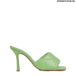 Bottega Veneta Rubber Lido Sandal in Pistachio