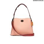 Coach Willow Shoulder Bag In Colorblock With Signature