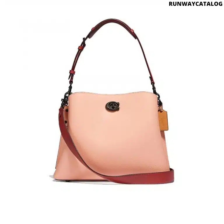 Coach Willow Shoulder Bag In Colorblock With Signature