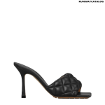 Bottega Veneta Padded Sandal in Nero