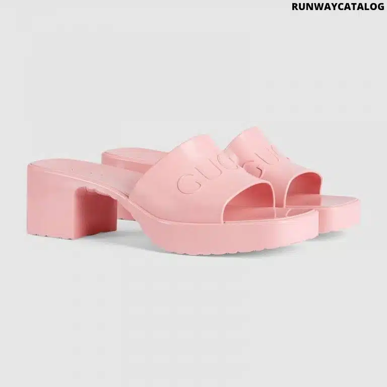 Gucci Women’s rubber slide sandal - Image 2