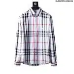 Burberry Check Cotton Poplin Shirt in White